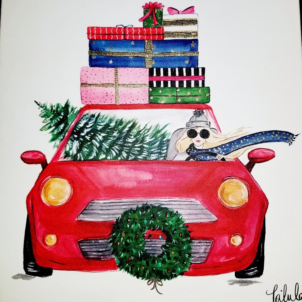 CKD-Holiday Shopper Canvas Art